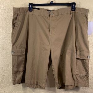 R Society Men's Short Khaki Tan NWT Super Stretch Size 50